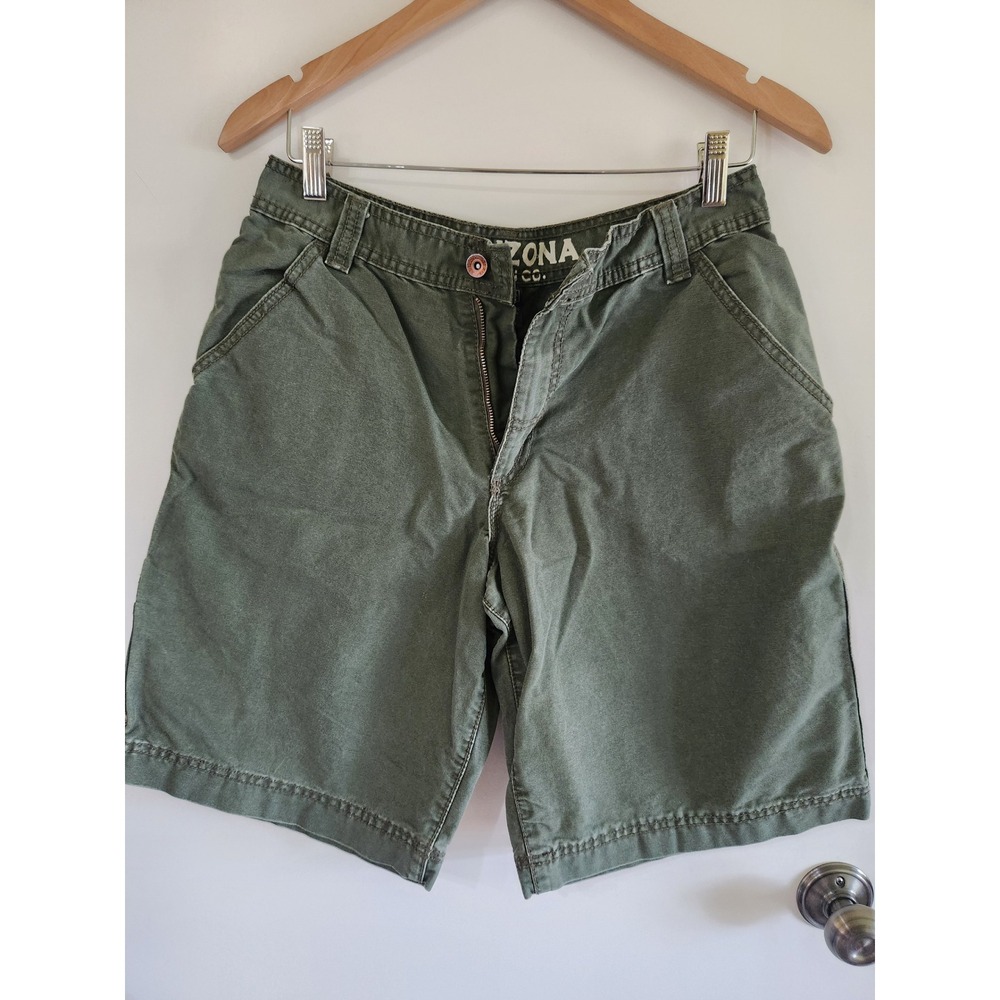 Y2K Arizona Jean Co‎ green Cargo shorts size 16/mens 30